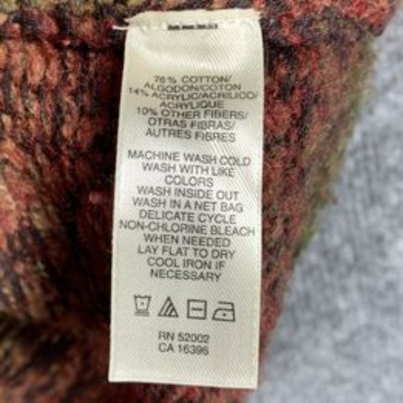 DKNY Jeans Brown Ombre Single Button Cardigan Sweater Shrug Mid Sleeve O… - Picture 4 of 4